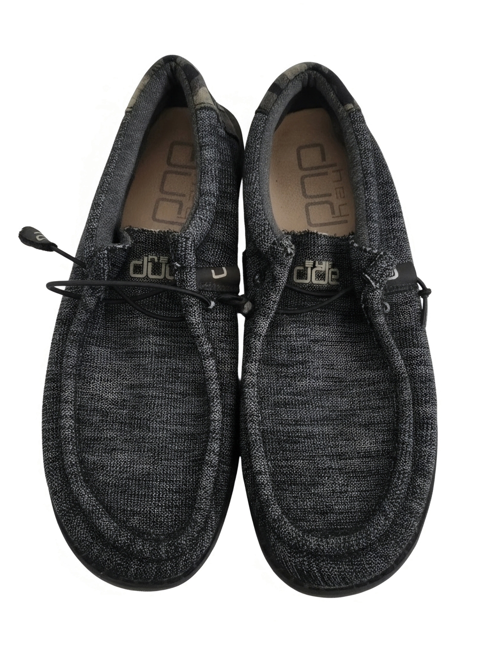 Hey Dude Wally Knit Slip-On Loafers in Charcoal Gray